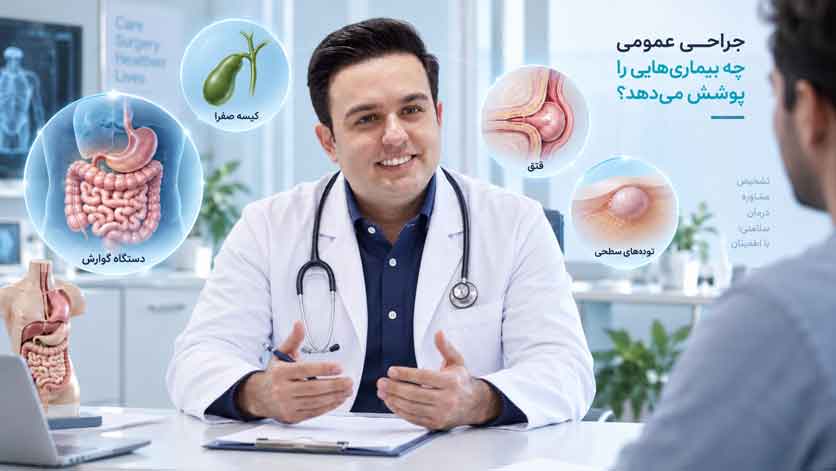 جراحی عمومی چه بیماری‌هایی را پوشش می‌دهد؟